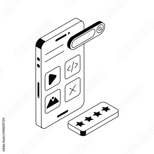 Get this amazingly designed app designing isometric icon
