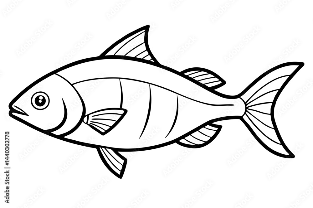 Minimalist Piranha Vector Minimalist Piranha Vector