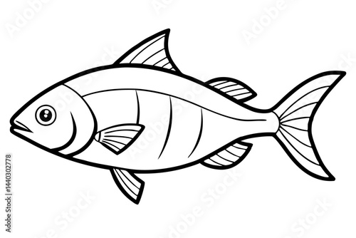 Minimalist Piranha Vector