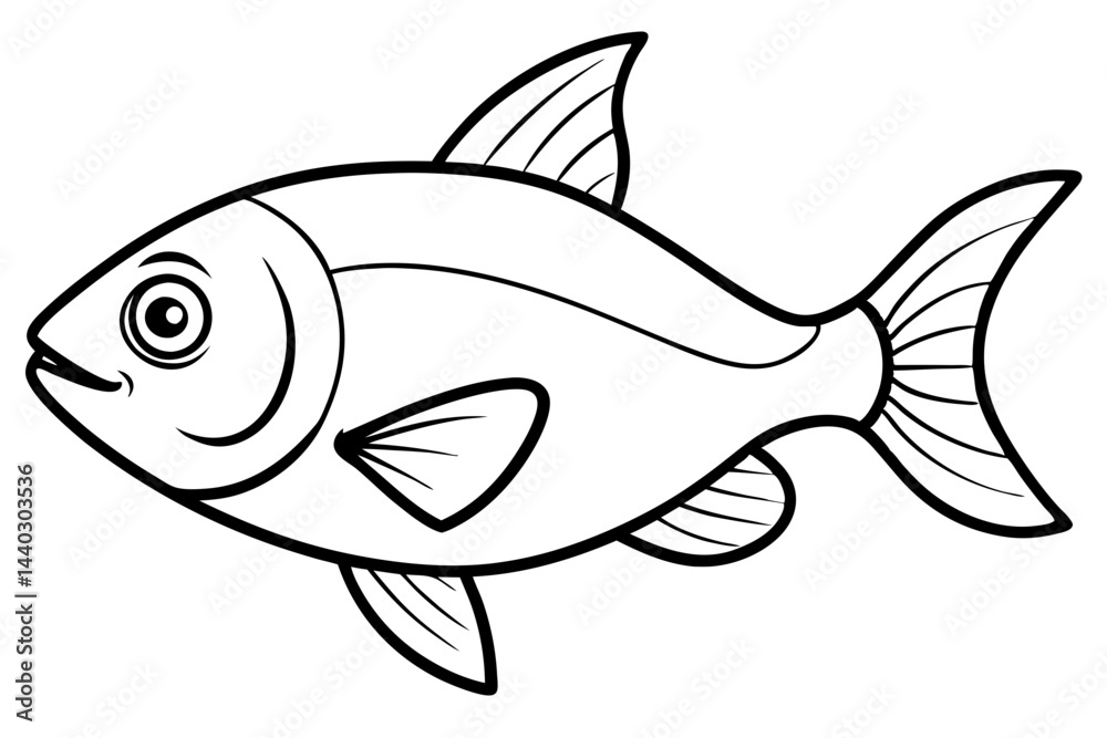 Minimalist Piranha Vector Minimalist Piranha Vector