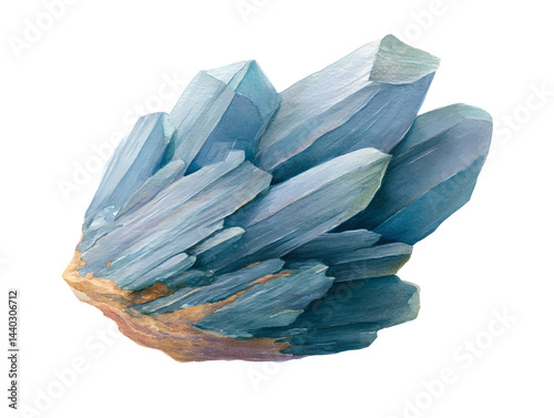 Obraz na płótnie A blue crystal rock w salonie