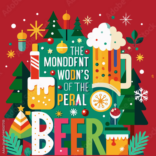 Download It'S The Most Wonderful Time For A Beer! - Christmas Day  Svg File For Design.