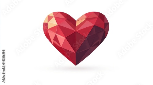 Wallpaper Mural Geometric Heart Torontodigital.ca