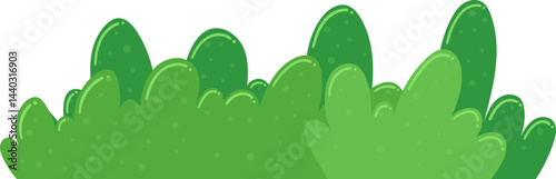 Green bush clipart design illustration