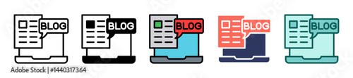 Blog line icon