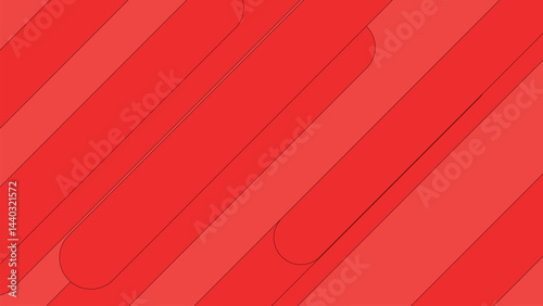 Abstract diagonal stripes in vibrant red and coral