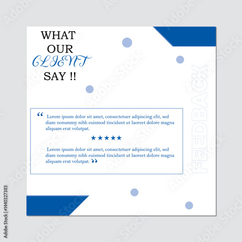 Creative testimonial design