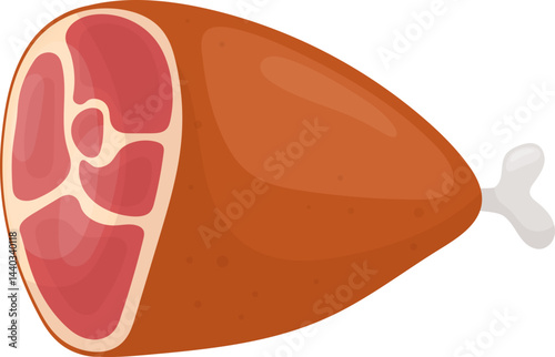 Meat products clipart design illustration