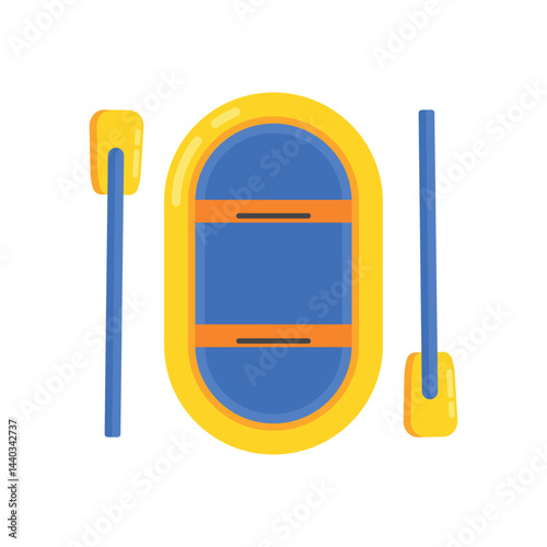 Sport-20A kayak and paddle symbolizing water sports, adventure, exploration, and river or sea paddling activities.