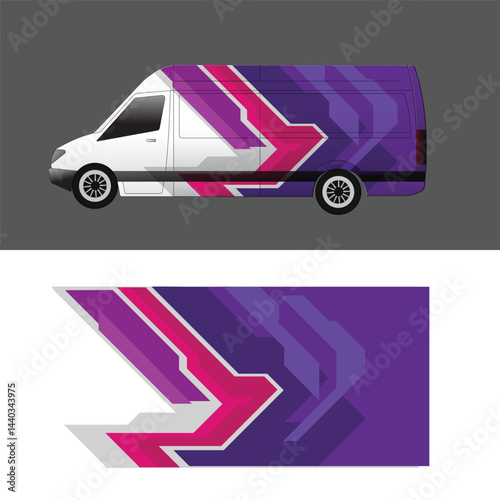vector design decal wrap body car van cargo company delivery
