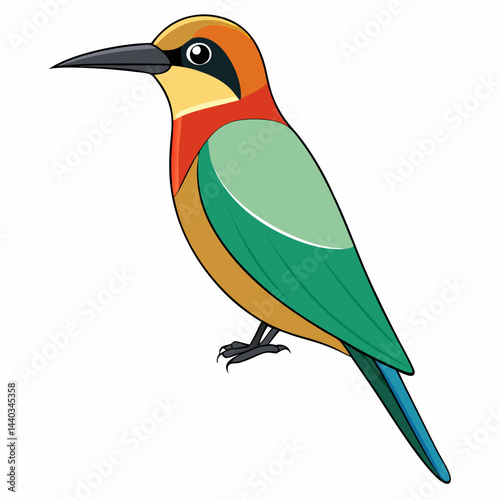 vector illustration of a bird
