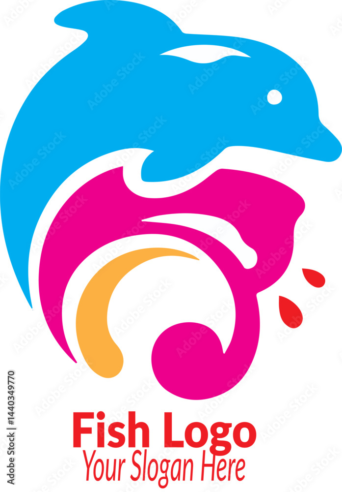 Obraz premium fish logo