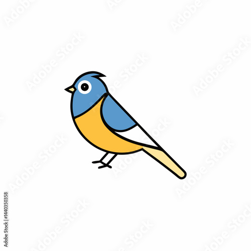 blue tit on a branch