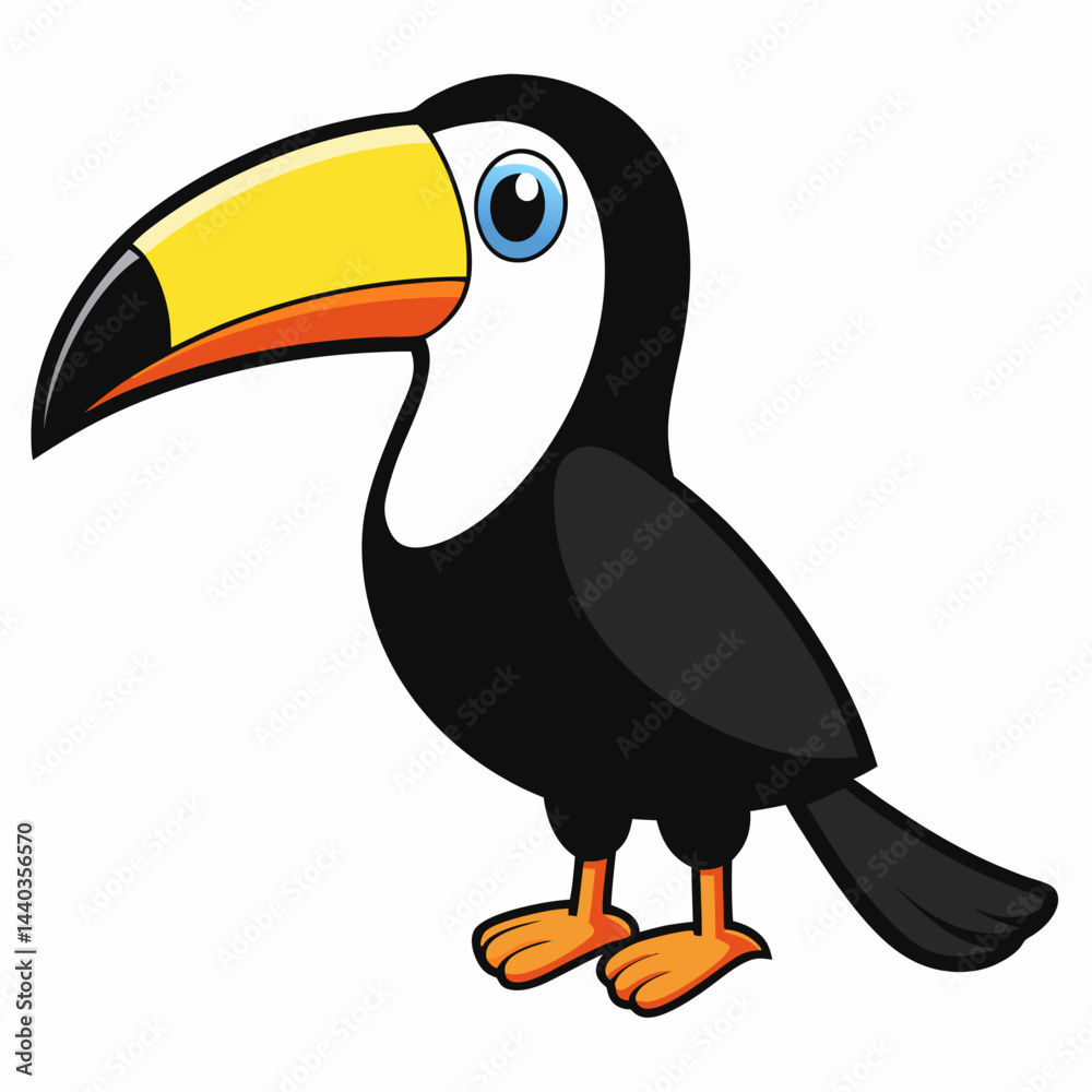 Fototapeta premium toucan isolated on white background