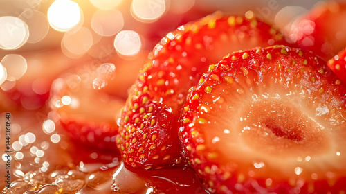 Close-up Photo of Strawberry Slices