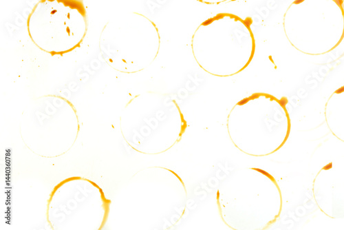 Obraz na płótnie close up of a coffee stain on white w salonie