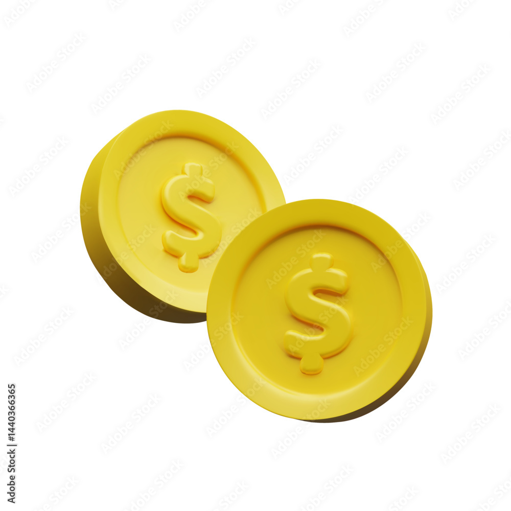3d dollar coins. Three-dimensional vector illustration finance symbol. Gold wealth sign for success savings. Banking icon. Investment money for business. Jackpot luck in casino. Gambling fortune 3d dollar coins. Three-dimensional vector illustration finance symbol. Gold wealth sign for success savings. Banking icon. Investment money for business. Jackpot luck in casino. Gambling fortune