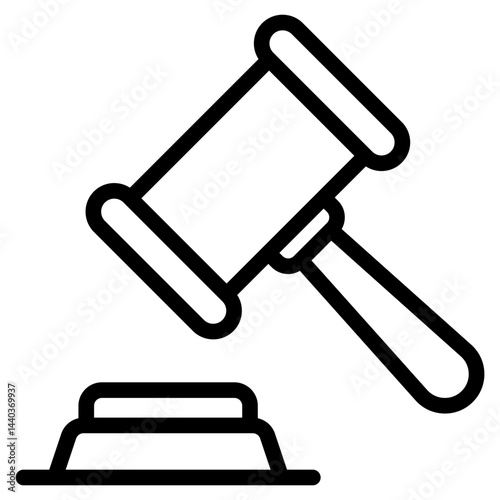 Law icon in vector illustration