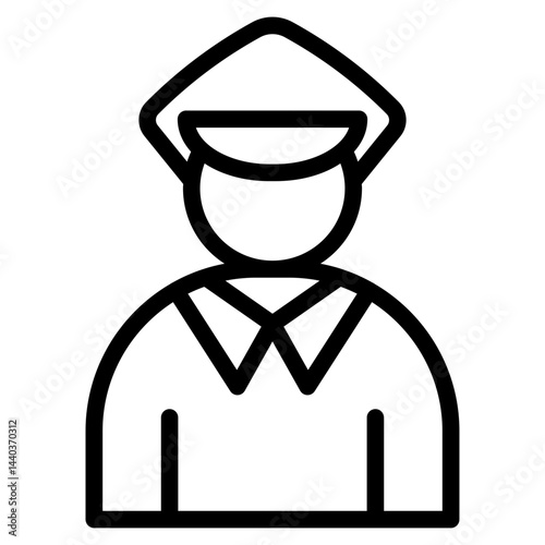 Inspector icon in vector illustration