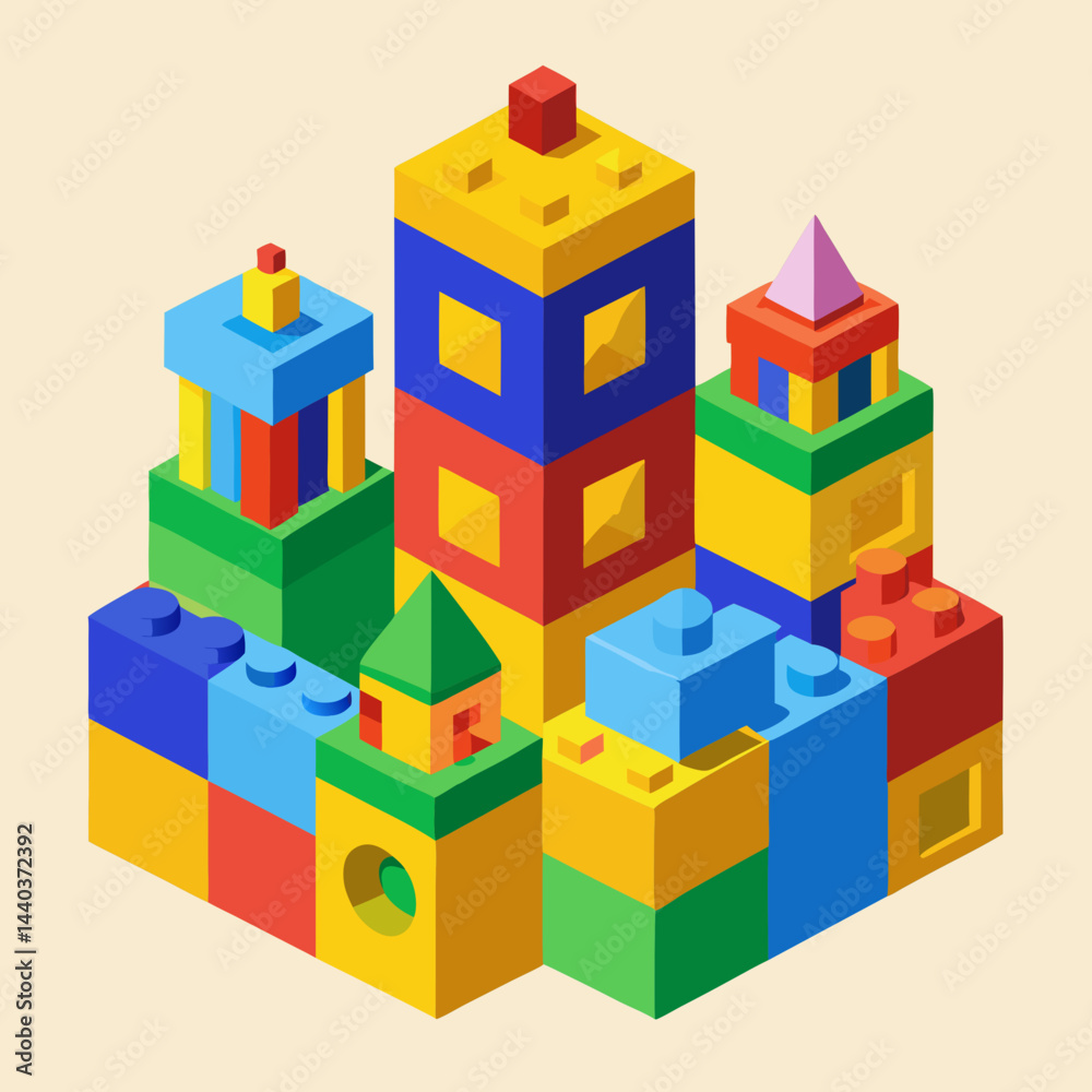 Fototapeta premium toy building blocks