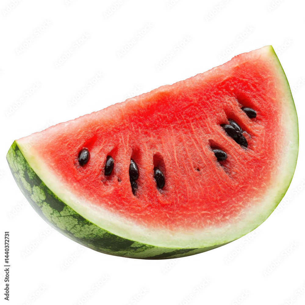 Watermelon Slice: A refreshing and juicy watermelon slice, showcasing its vibrant red flesh and dark seeds. A summer delight to invigorate the senses and create mouthwatering cravings. Watermelon Slice: A refreshing and juicy watermelon slice, showcasing its vibrant red flesh and dark seeds. A summer delight to invigorate the senses and create mouthwatering cravings.