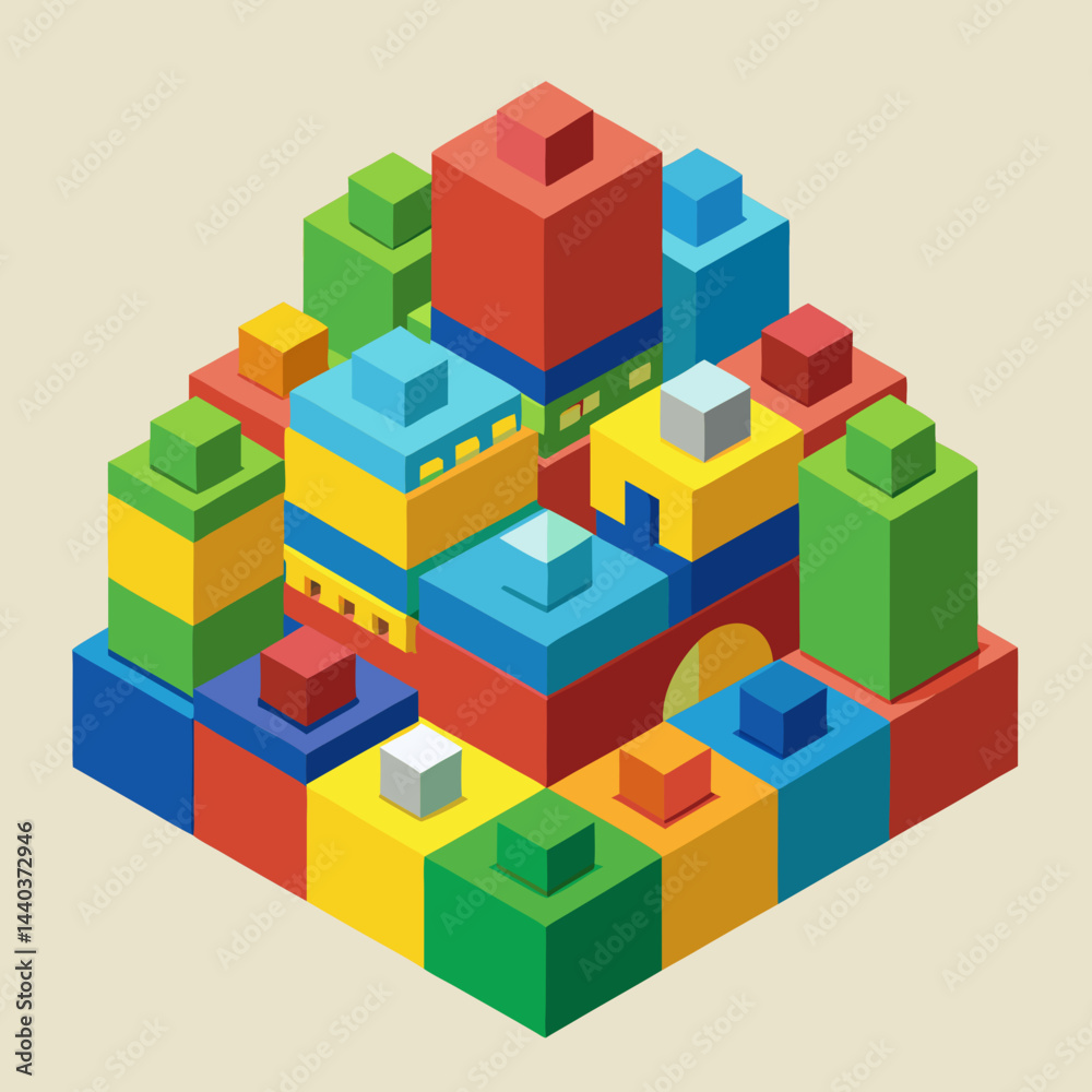 Obraz premium toy building blocks