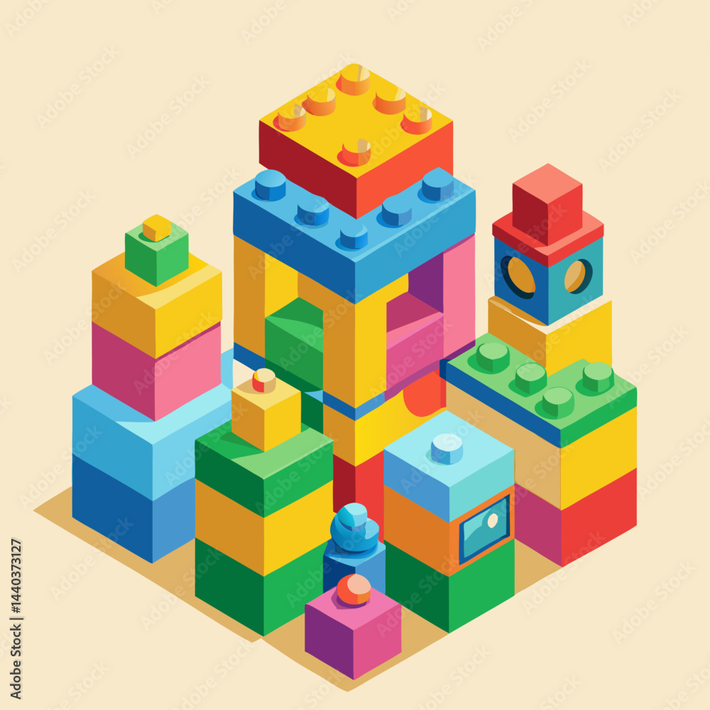 Fototapeta premium toy building blocks