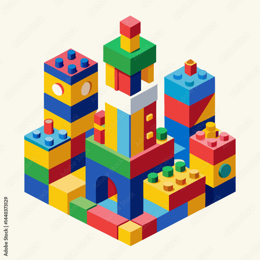 Fototapeta premium toy building blocks