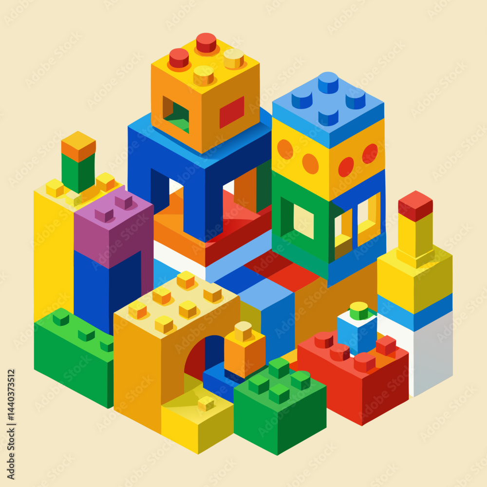 Fototapeta premium toy building blocks