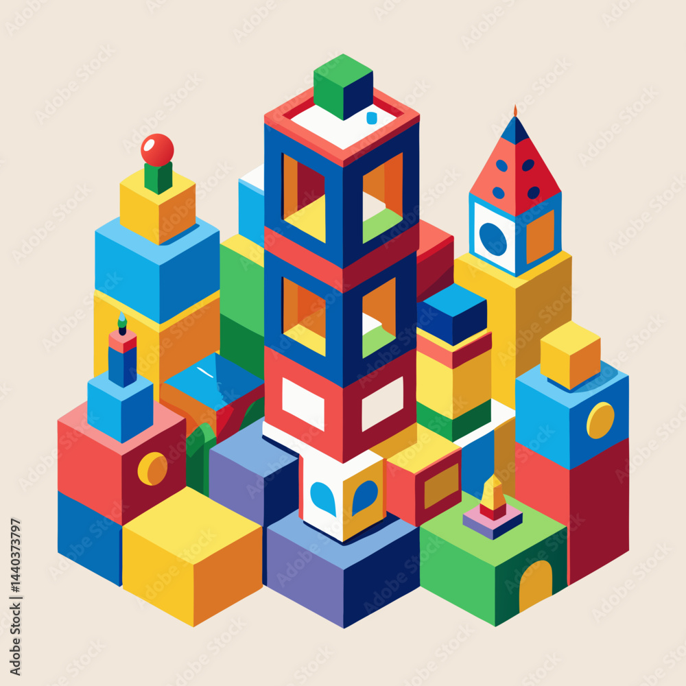 Obraz premium toy building blocks