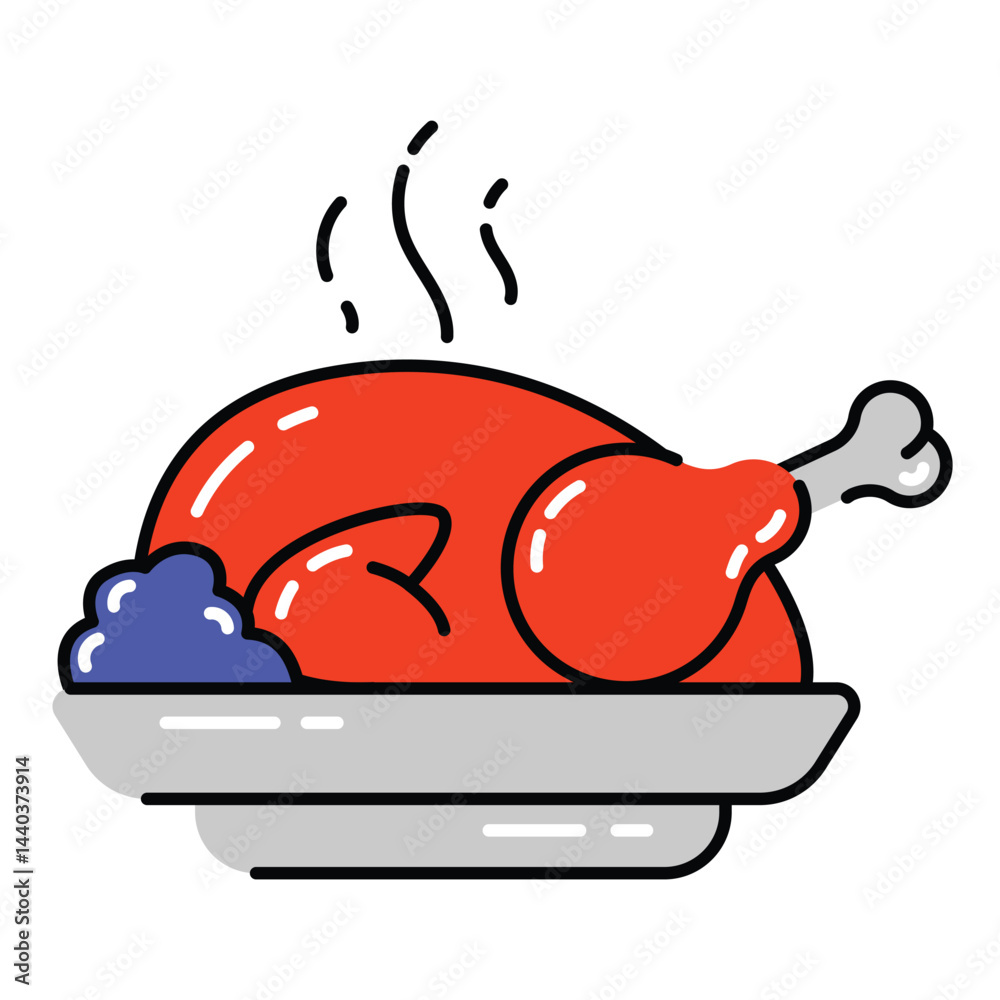Fototapeta premium Thanksgiving Icon Pack 