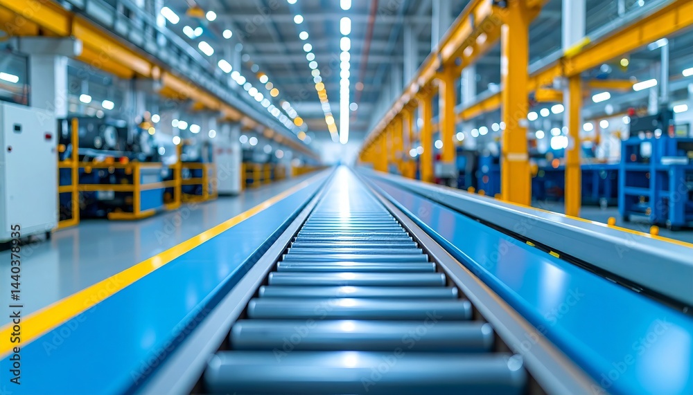 Modern Factory Interiors – High-tech assembly lines and clean production floors. Suitable for marketing or business purposes Modern Factory Interiors – High-tech assembly lines and clean production floors. Suitable for marketing or business purposes