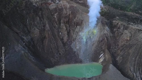 View of the volcano crater