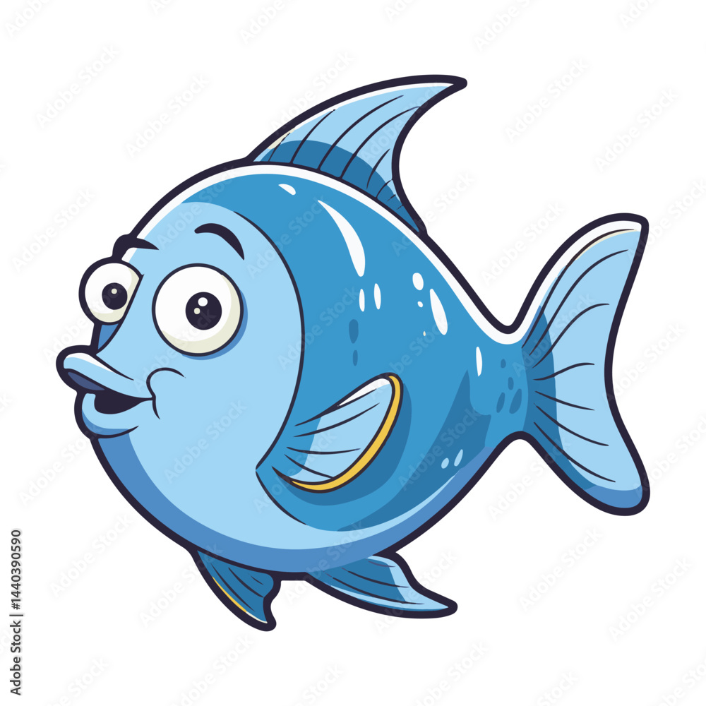 Fototapeta premium cartoon shark cartoon