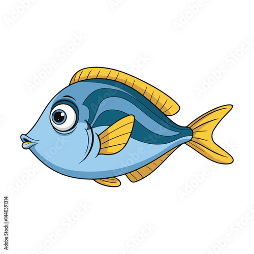 vector illustration of a fish