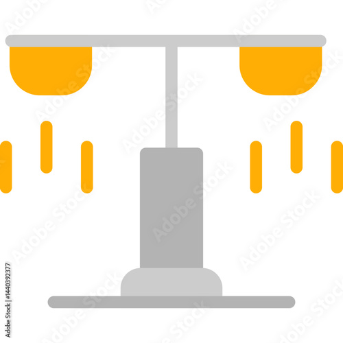 City Lights Flat Icon