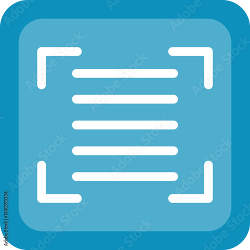 Text Justify Flat Icon