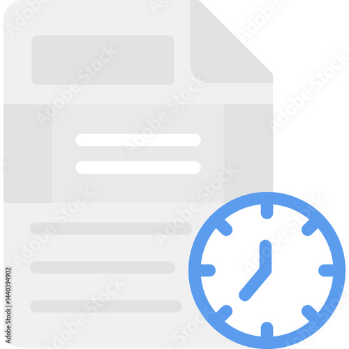 Document History Flat Icon