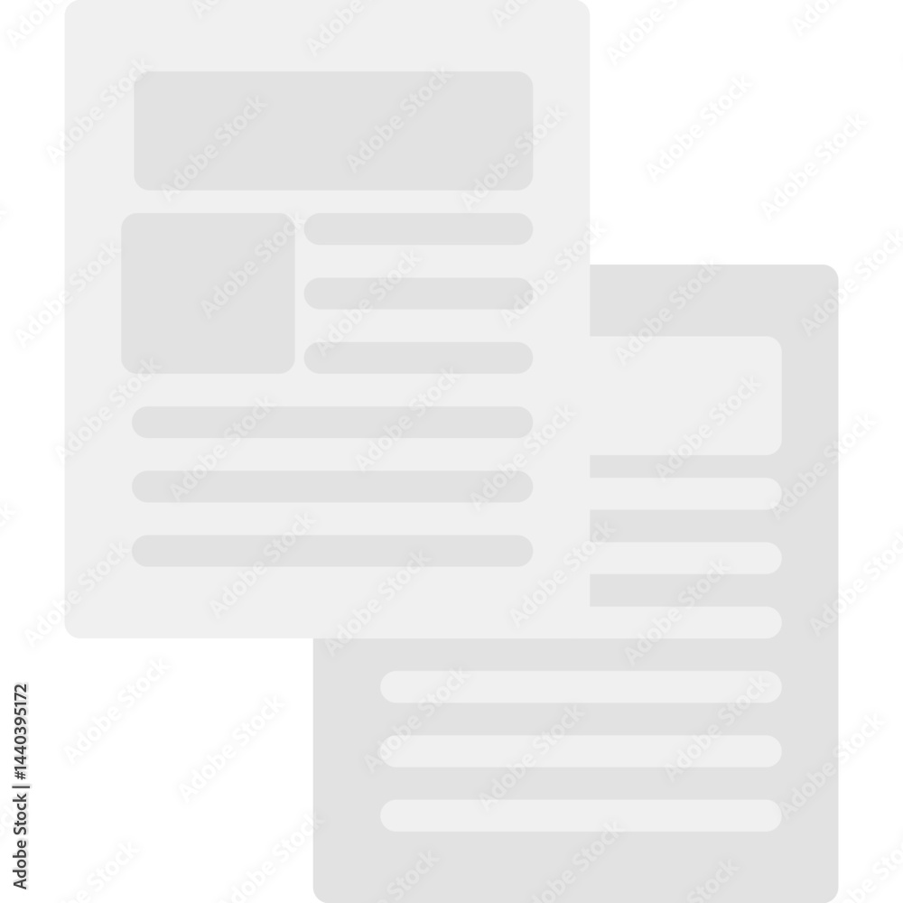 Document Copy Flat Icon Document Copy Flat Icon