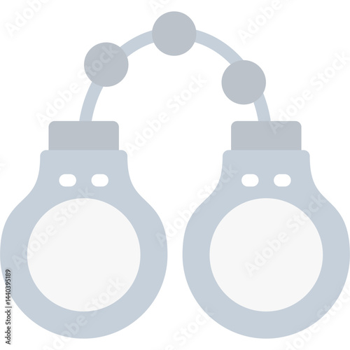 Handcuffs Flat Icon