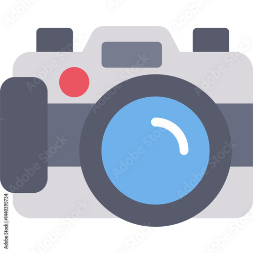 Digital Camera Flat Icon