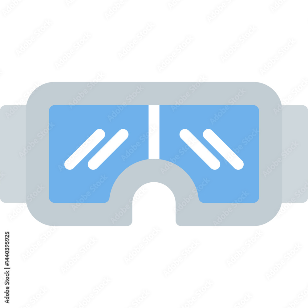 VR Headset Flat Icon VR Headset Flat Icon