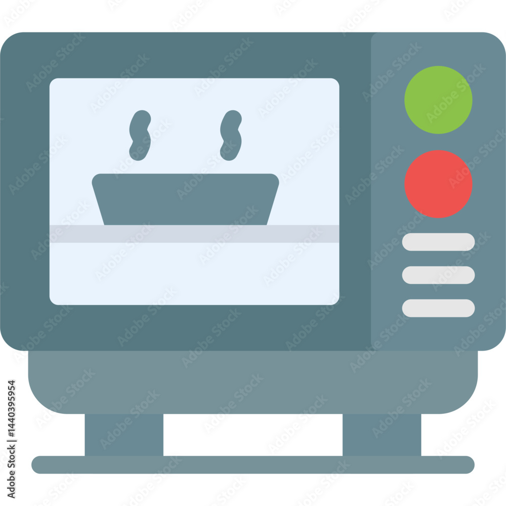 Microwave Flat Icon Microwave Flat Icon