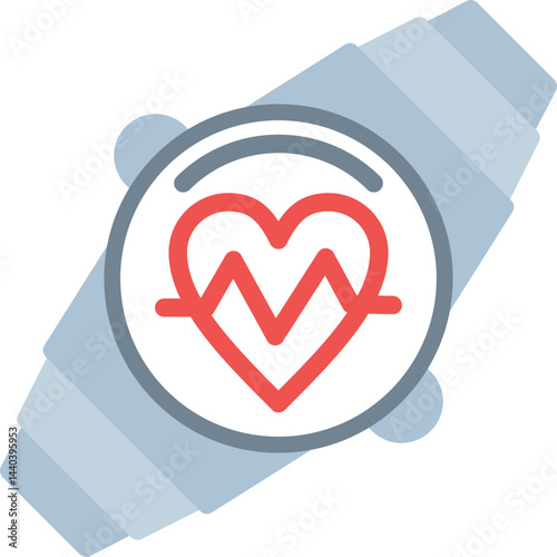 Fitness Tracker Flat Icon