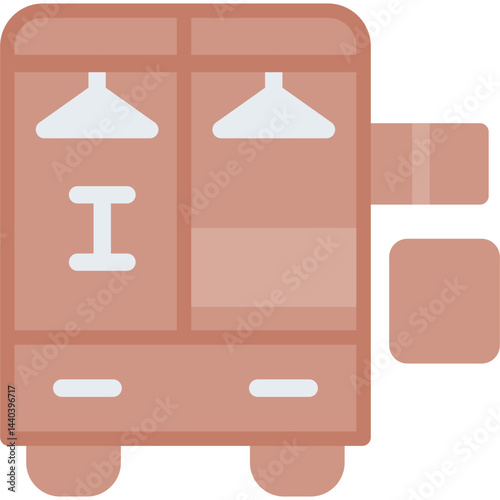 Bedroom Closet Flat Icon
