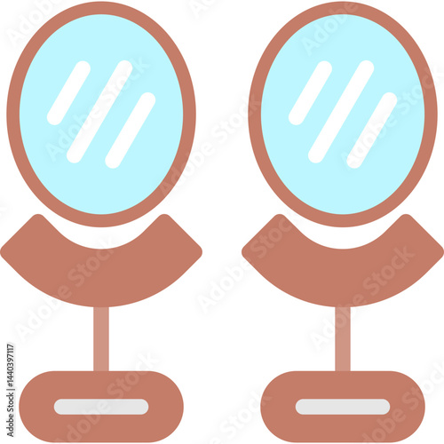 Mirrors Flat Icon