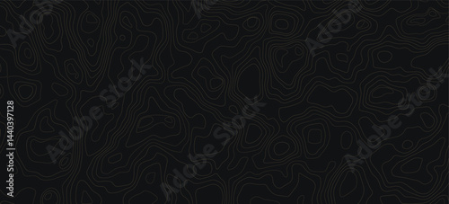 gold wide topographic map view from top