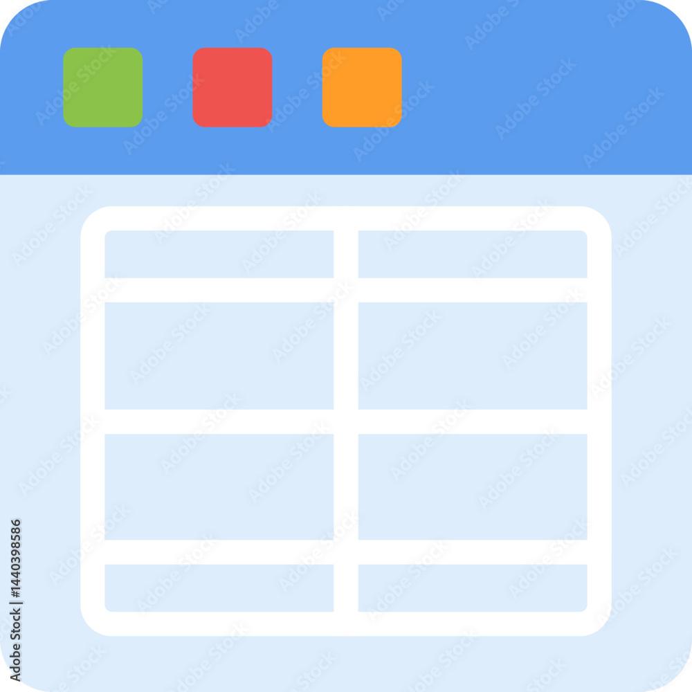 Office Layout Flat Icon Office Layout Flat Icon