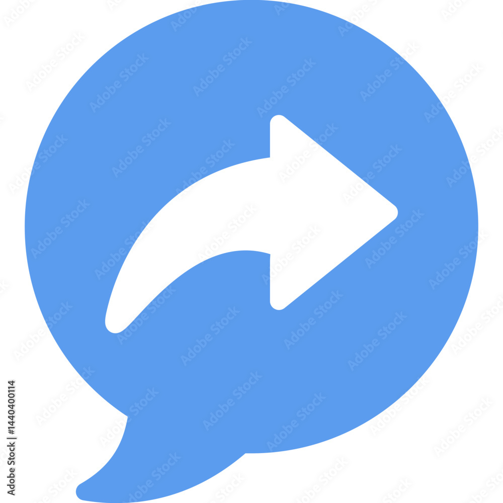 Message Forward Flat Icon Message Forward Flat Icon