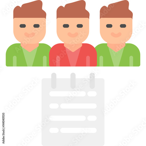Discussion Agenda Flat Icon